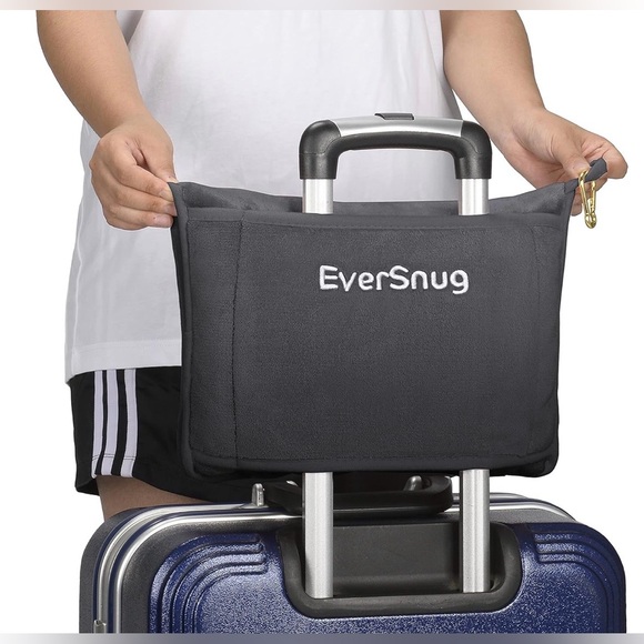 Luxury Travel Blanket and Pillow Set - Dark Gray. There are 2 of the exact item. - Picture 2 of 5